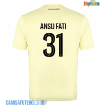 Camisa de time de futebol AS Monaco Ansu Fati #31 Replicas 3º Equipamento 2025-26 Manga Curta